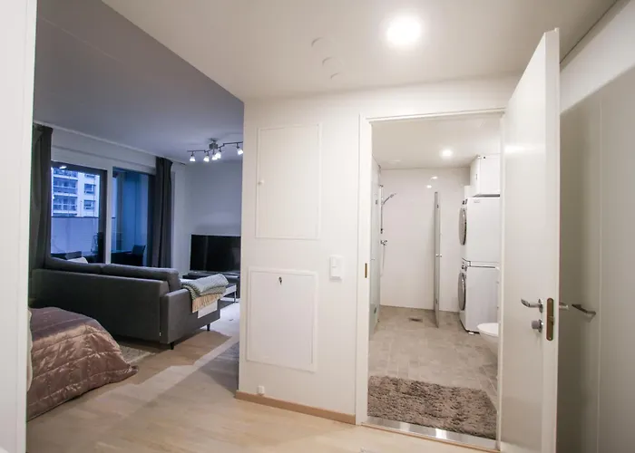 New And Stylish Apartment By The Sea In Jatkasaari, Parking And Balcony